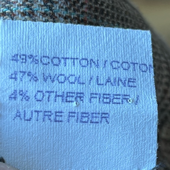 Jones New York High rise Plaid Wide-Leg Trousers Wool blend Academic office - Picture 4 of 11